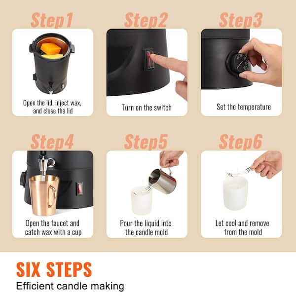 SVOPES 10L Wax Melter for Candle Making, Large Electric Wax