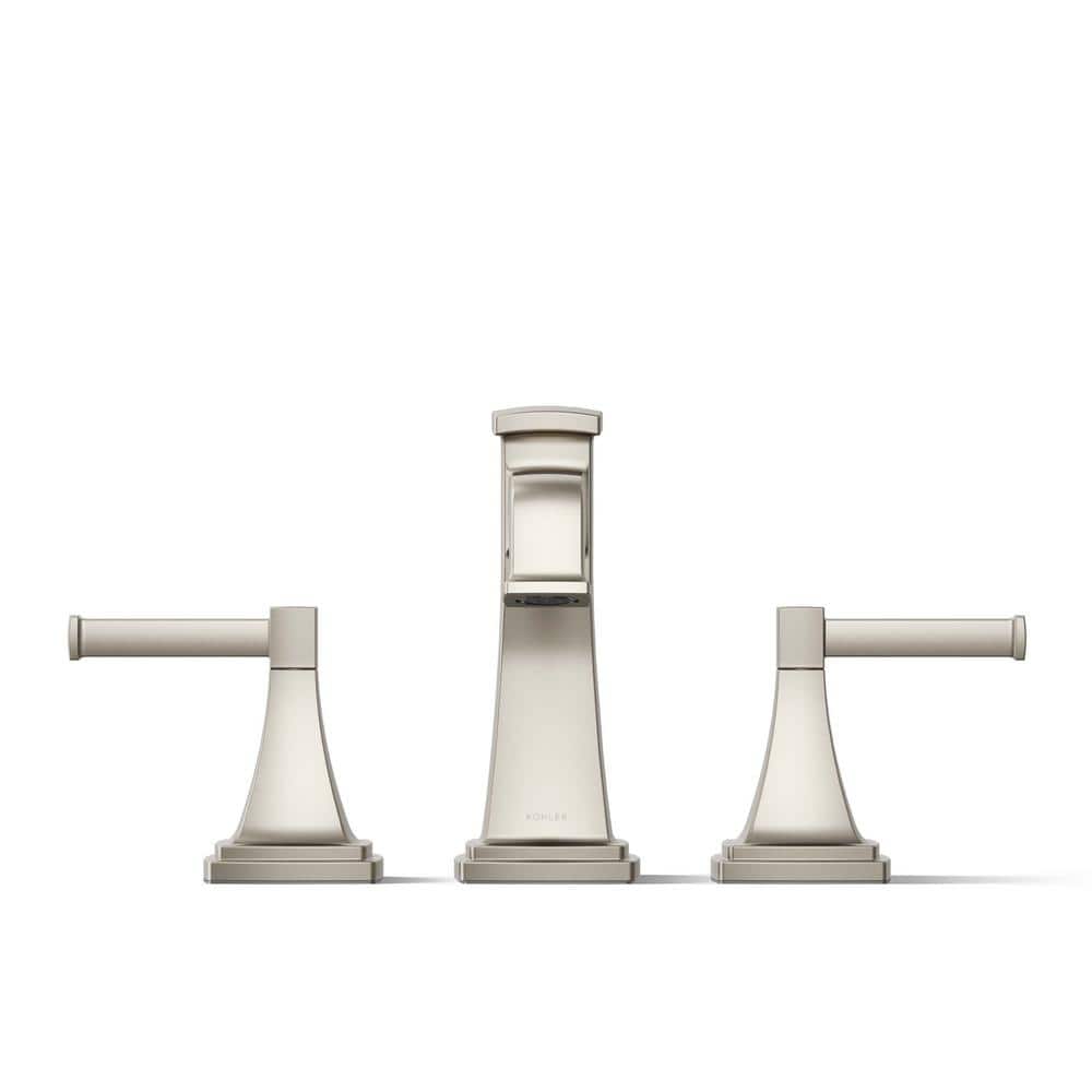 Vibrant Brushed Nickel 2-Handle Tub Faucet Trim Kit