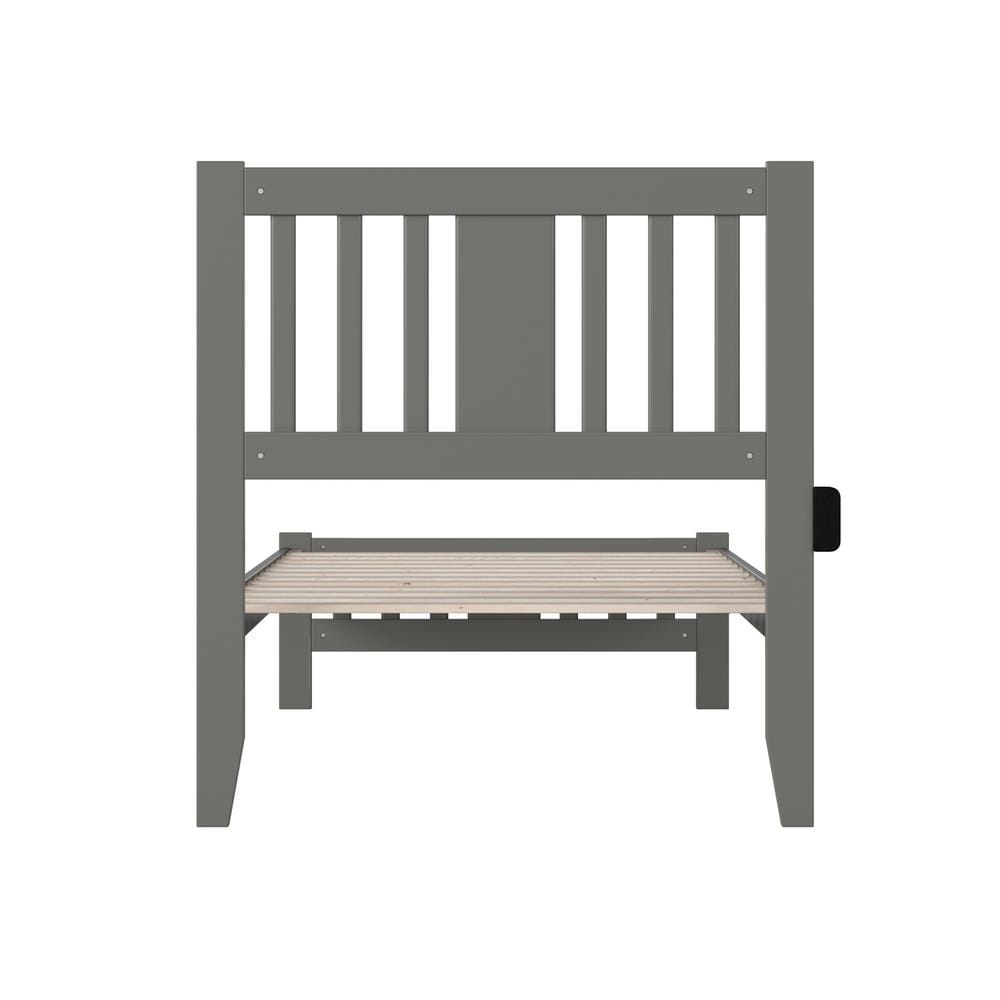 Tahoe Twin Wood Frame Platform Bed with Headboard