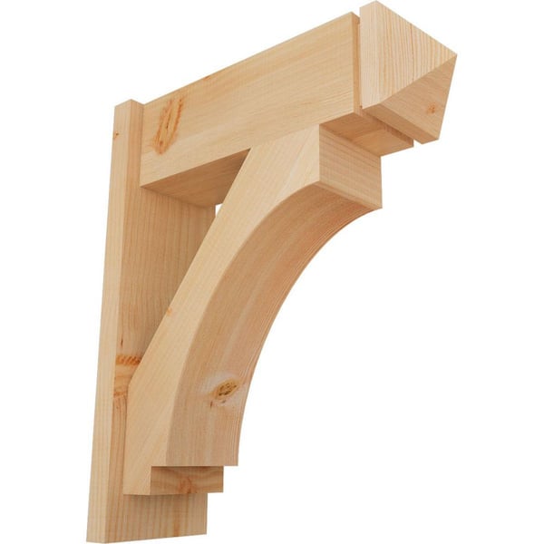 Ekena Millwork 8 in. x 26 in. x 22 in. Imperial Arts and Crafts Smooth Douglas Fir Outlooker