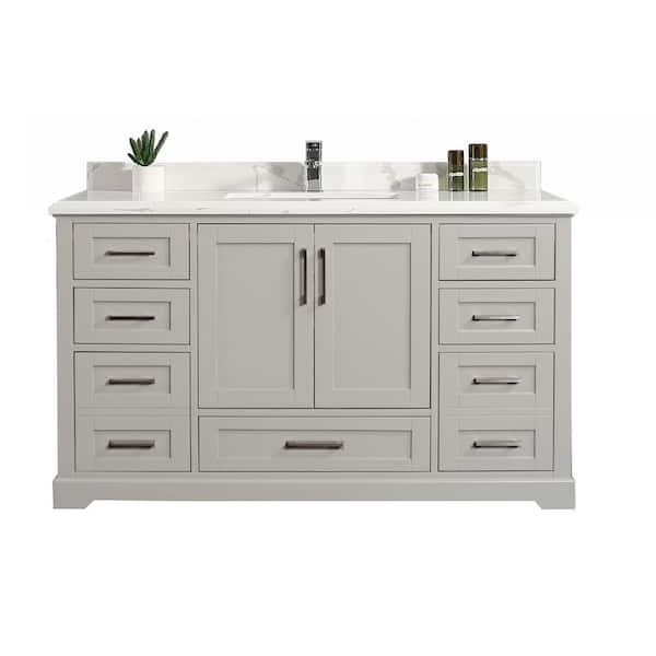 Willow Collections Boston 60 In W X 22, Home Depot Bathroom Vanities 60 Inch Single Sink