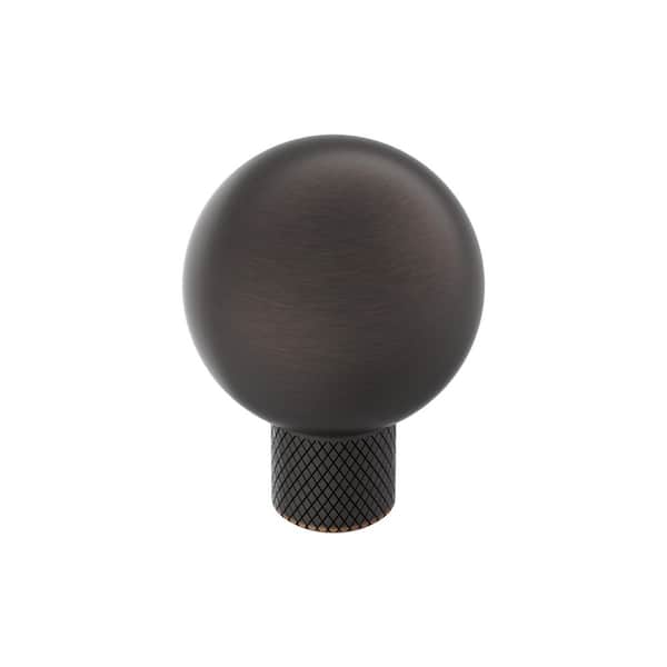Amerock Collet 1-1/8  in. (29mm) Diameter Oil-Rubbed Bronze Classic Round Cabinet Knob