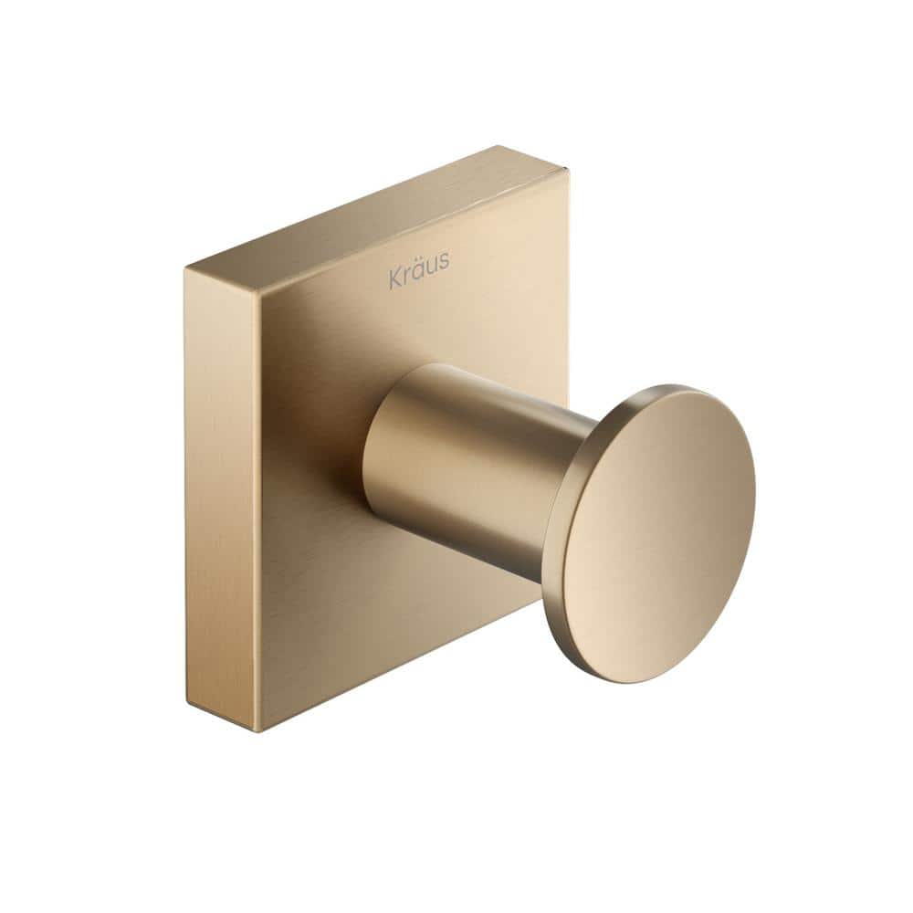Ventus Brushed Gold Modern Wall Mounted Towel Hook