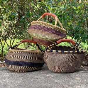 Bolga Market Basket, Extra Large - Mixed Colors