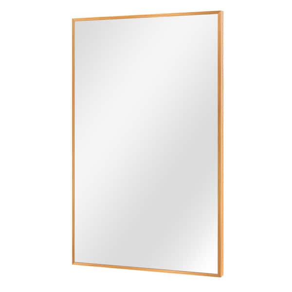NEUTYPE 38 in. x 26 in. Modern Rectangle Metal Framed Wall Mirror Bathroom Vanity Mirror
