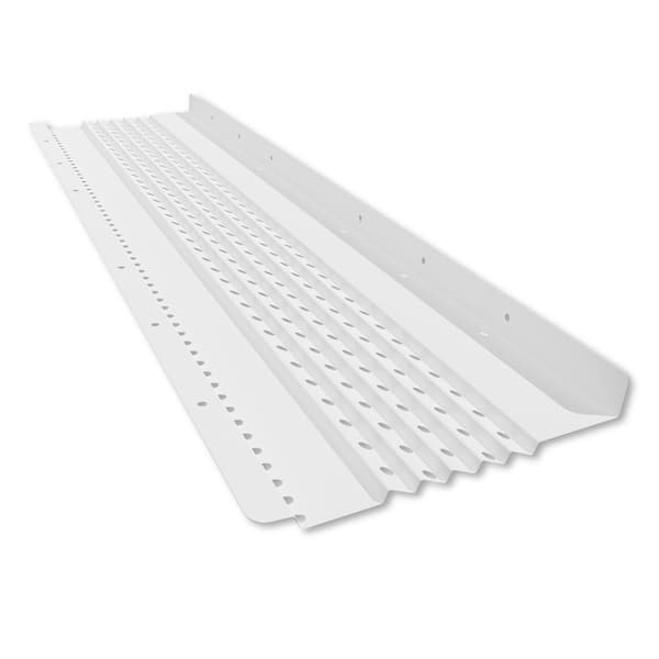 3 ft. L x 5 in. W All-Aluminum Gutter Guard-White Finish
