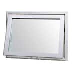 31.75 in. x 18 in. Awning Vinyl Window with Screen - White
