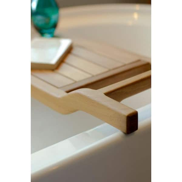 Haven Teak Wood Bathtub Caddy - Whitewash 1 ct