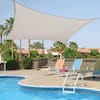 Vigoro 12 ft. x 12 ft. Blue Square Shade Sail 25682 - The Home Depot