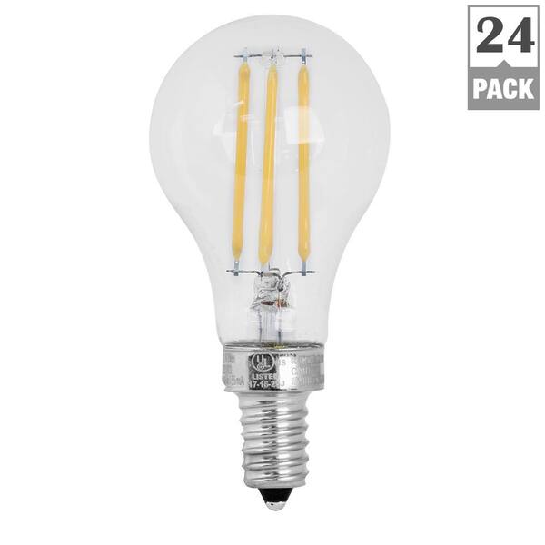 Pack of 2 BPA1560/827/LED/2 Feit Electric Decorative Clear Glass Filament LED Dimmable 60W Equivalent Soft White Feit Electric Inc. 2700K Classic A15 Light Bulb 
