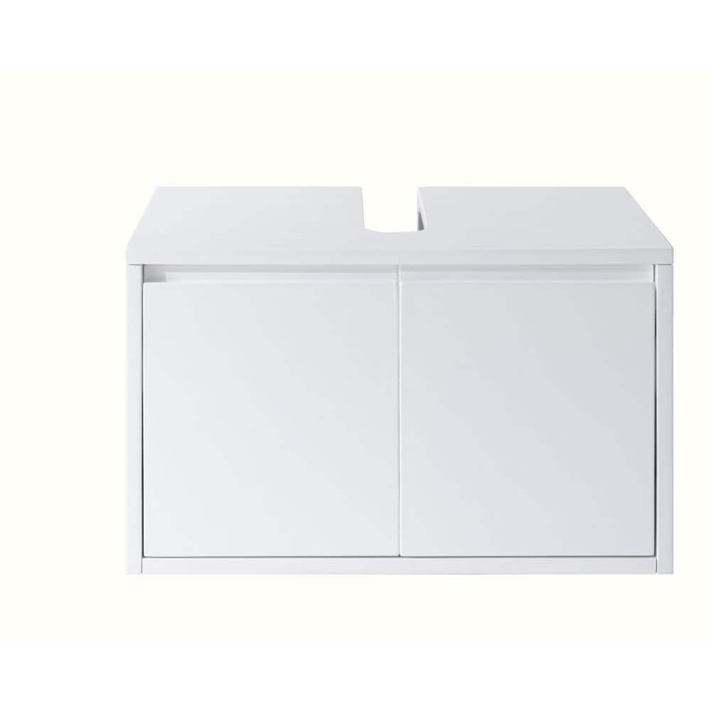 Acken 25 in. x 18.70 in. x 15.35 in. Vanity Storage Cabinet in Glossy White
