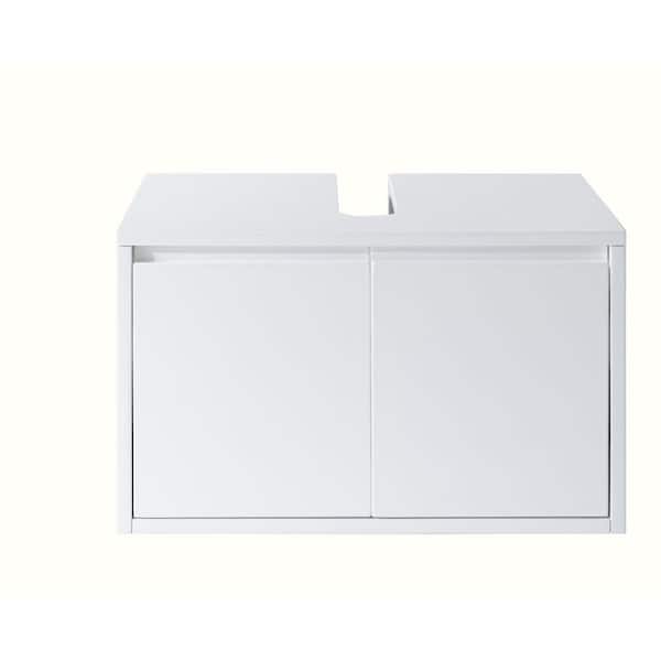 Home Decorators Collection Acken 25 in. x 18.70 in. x 15.35 in. Vanity Storage Cabinet in Glossy White
