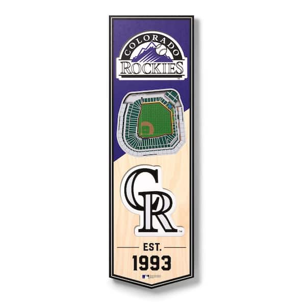 YouTheFan MLB Colorado Rockies 6 in. x 19 in. 3D Stadium Banner-Coors Field  0953678 - The Home Depot