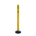 Three D Traffic Works 36 in. Yellow Round Delineator Post and Base with ...