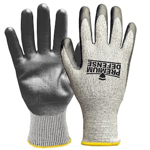 G and F 1678L Cut Resistant Work Gloves, 100-percent Kevlar Knit Work Gloves, Yellow, Large, 1 Pair