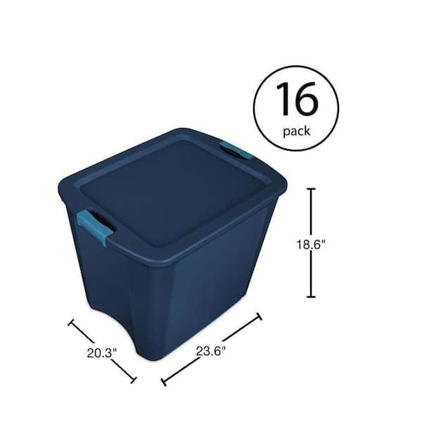 Sterilite 26 Gal. Latch and Carry Storage Tote Box Container (8