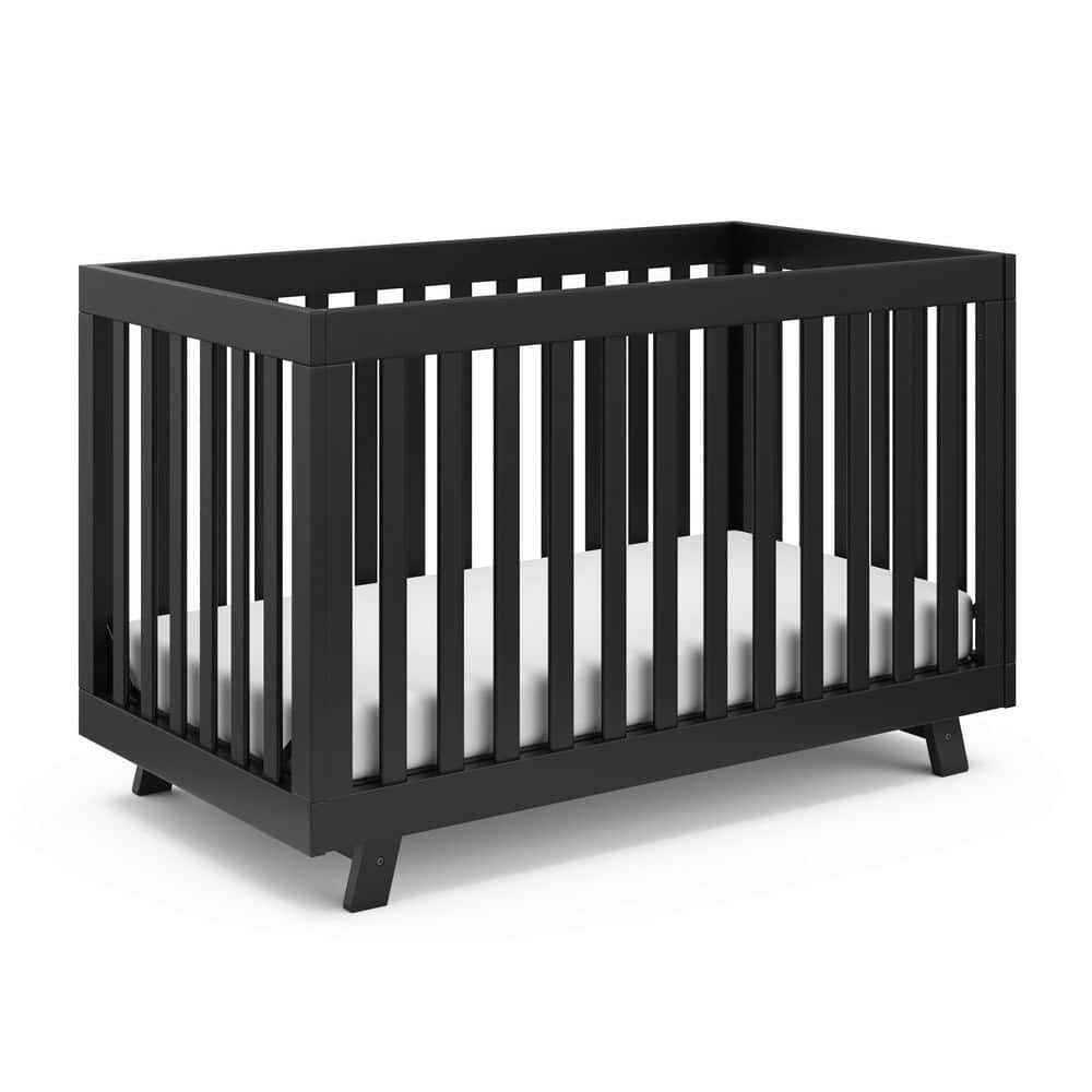 Beckett Black 3-in-1 Convertible Crib