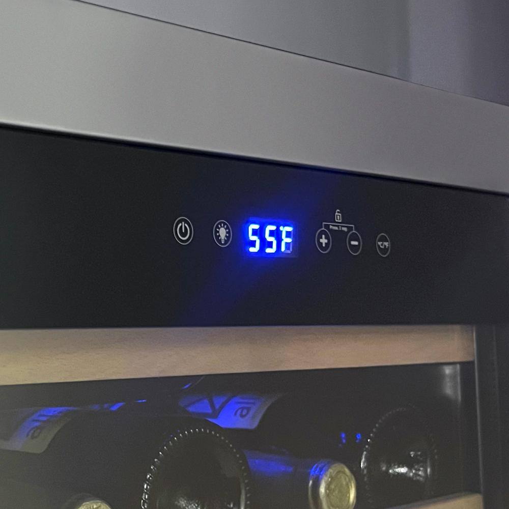 Allavino 55 Bottle Stainless Steel Freestanding Wine Refrigerator