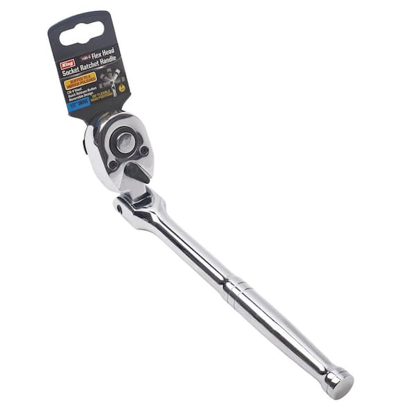 KING 1/2 in. DR Flex Head Socket Ratchet Handle, CR-V