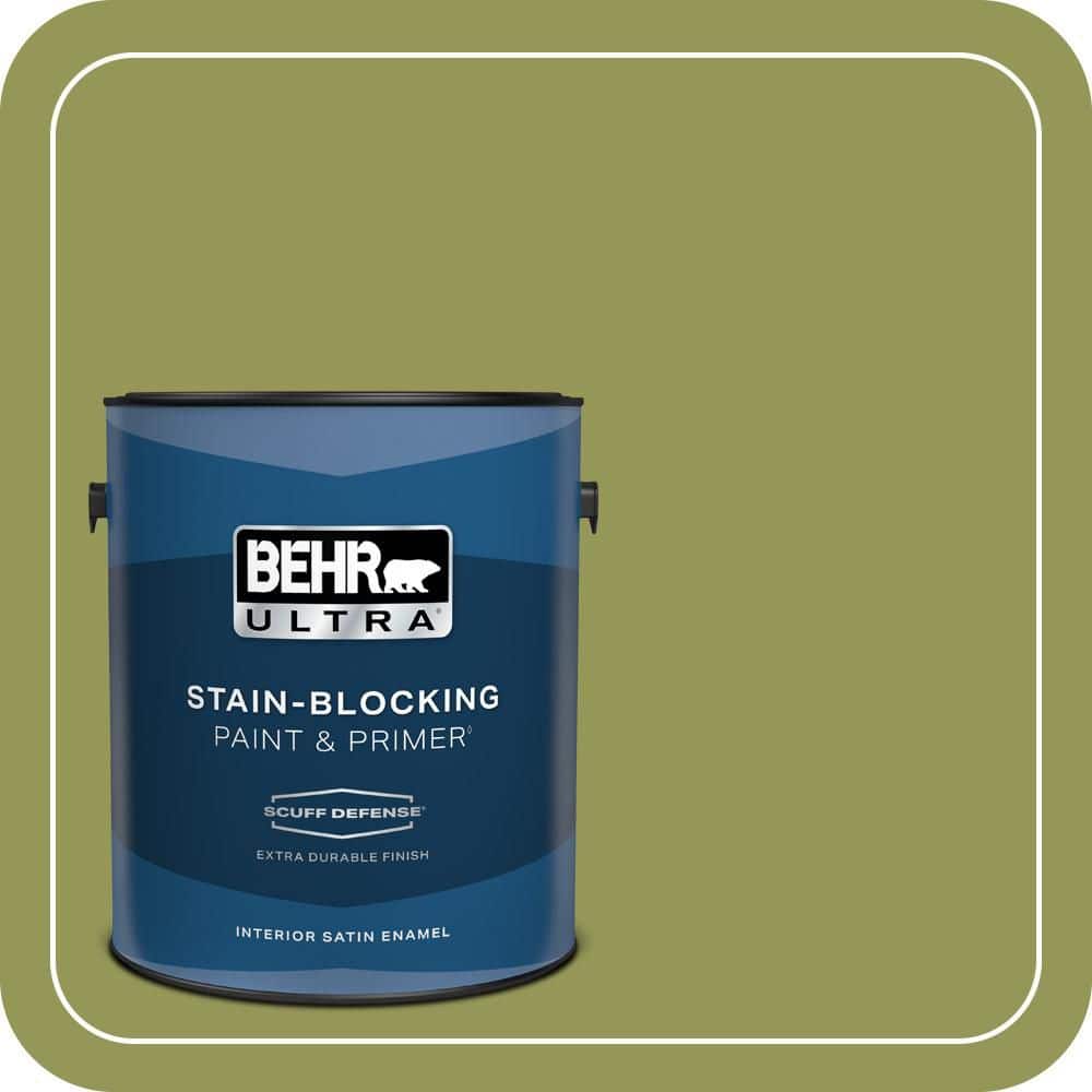 1 gal. #M340-6 Spinach Dip Extra Durable Satin Enamel Interior Paint & Primer price history on PriceWatchPro