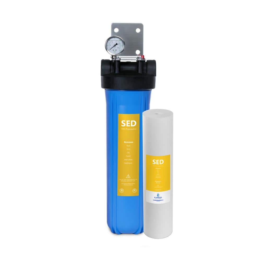 iSpring Cw21 2-Stage Whole House Water Filtration System for RV, Sediment CTO Carbon Block Filters, Tankless, BPA Free