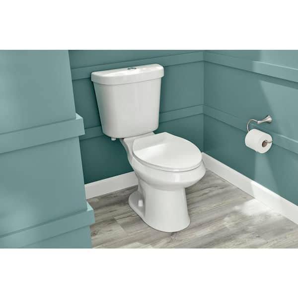 Glacier Bay 2-piece 1.1 GPF/1.6 GPF Dual Flush Round Toilet in White, Seat  Included N2428R-DF - The Home Depot