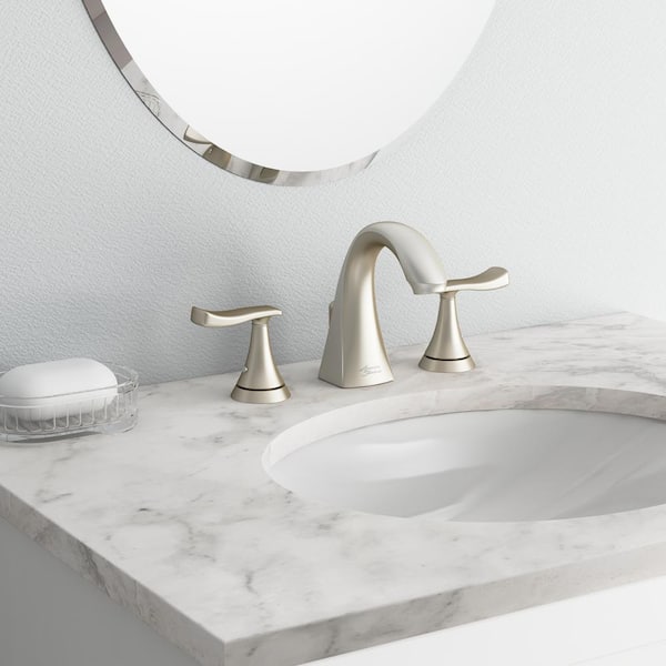 Chatfield 8 in. Widespread 2-Handle Bathroom Faucet in Brushed Nickel (Set of 2)