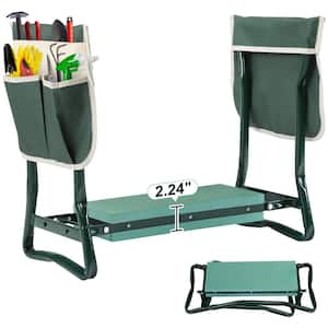 Garden Kneeler and Seat Bench with 2 Tool Pouches