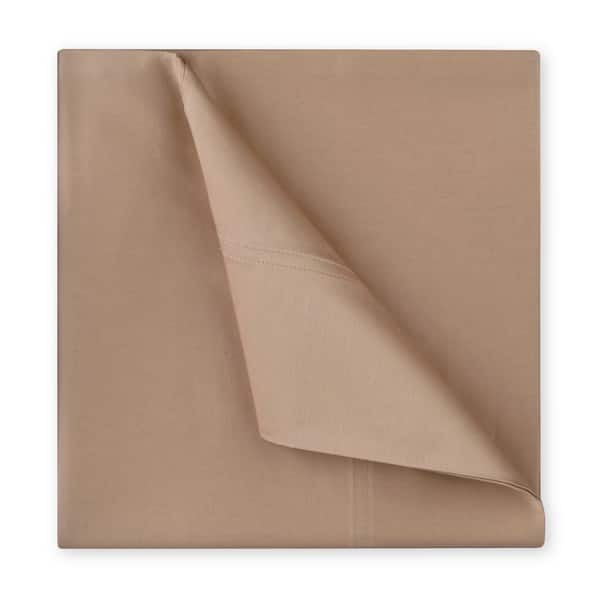 Royal Heritage Home Williamsburg 6-Piece Taupe Solid 400 Thread Count Cotton Full Sheet Set