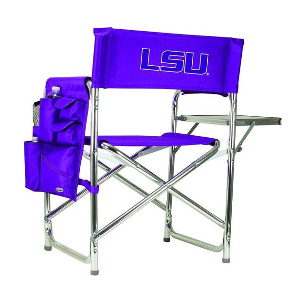 Picnic Time Louisiana State University Purple Sports Chair with Embroidered Logo