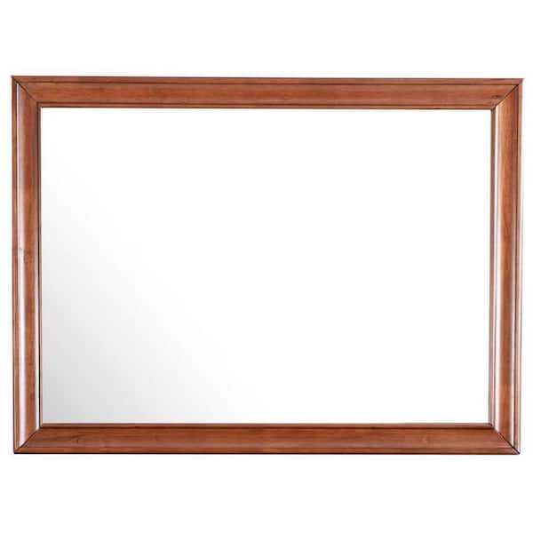 AndMakers LaVita 45 in. x 33 in. Modern Rectangle Framed Dresser Mirror