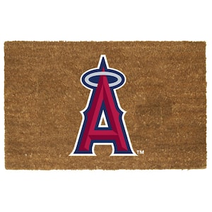 Anaheim Angels 29.5 in. x 19.5 in. Coir Fiber Colored Logo Door Mat