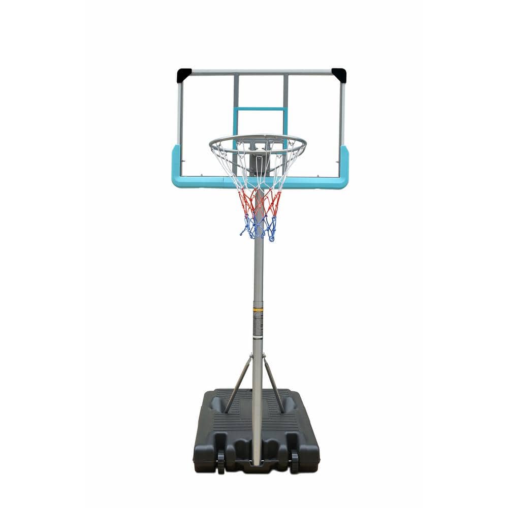 Portable Poolside Basketball Hoop Swimming Pool 4 ft. to 6.5 ft. Height-Adj