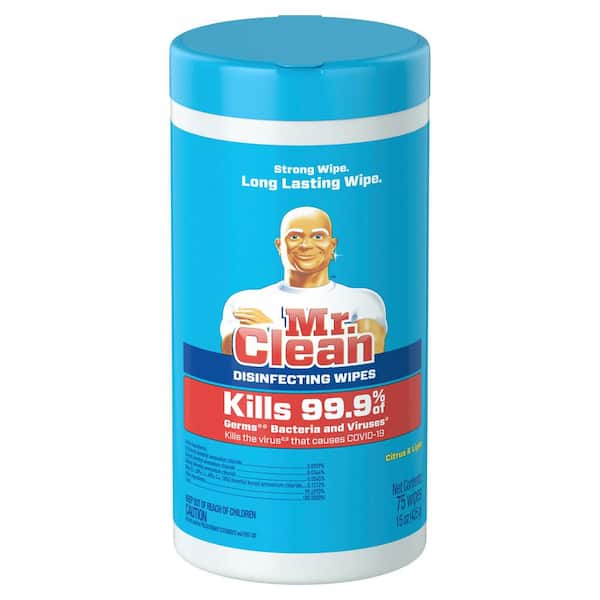 Mr. Clean Disinfectant Wipes Citrus 75ct BrickSeek