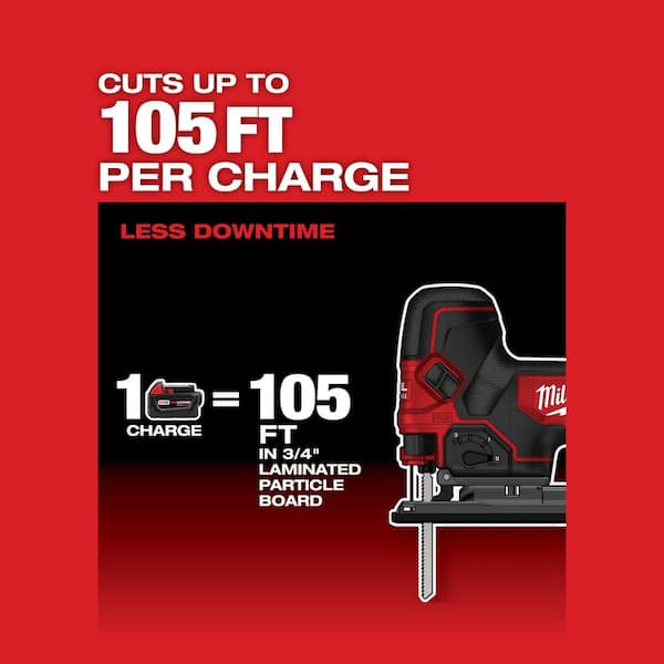 Milwaukee - M18 FUEL 18V Lithium-Ion Brushless Cordless Barrel Grip Jig Saw with 5.0 Ah Battery