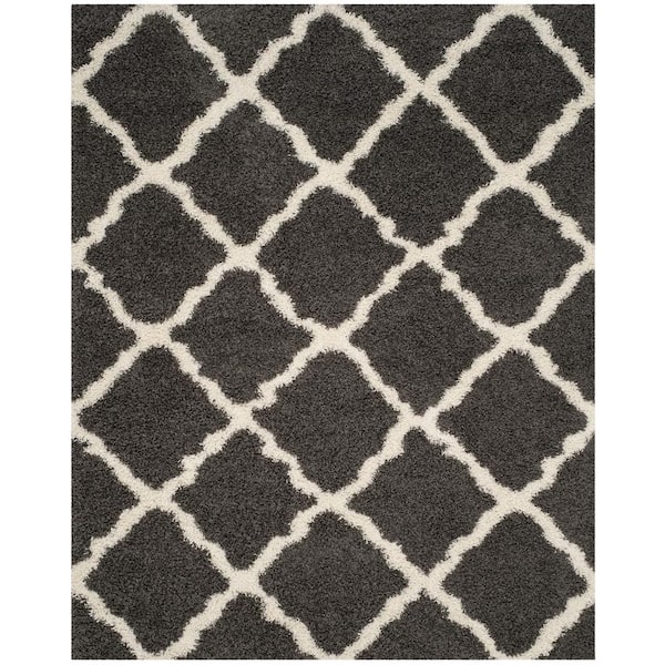 Townsend 9 ft. x 12 ft. Dark Gray/Ivory Geometric Area Rug