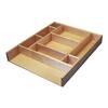 Rev-A-Shelf 2.5 in. H x 15.38 in. W x 19.13 in. D Maple Wood Customizable Drop In Kitchen Cutlery Drawer Organizer LD-4CT21-1