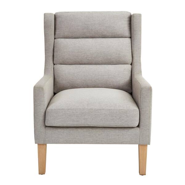Home Decorators Collection Latham Stone Gray Upholstered Accent Chair 167 - Home Decorators Collection Chairs