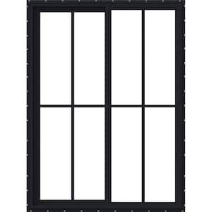 36 in. x 48 in. V4500 Right-Hand Sliding Vinyl Window with Black Exterior
