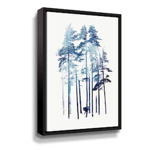 'Winter Wolf' by Robert Farkas Framed Canvas Wall Art