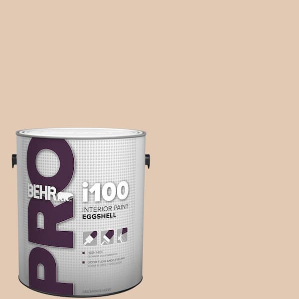 BEHR PRO 1 gal. #290E-2 Oat Cake Eggshell Interior Paint