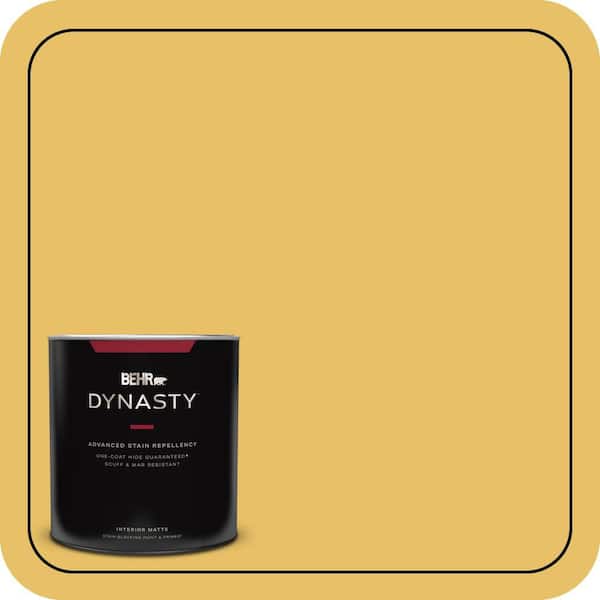 BEHR DYNASTY 1 qt. #360D-5 Golden Chalice Matte Interior Stain-Blocking Paint and Primer