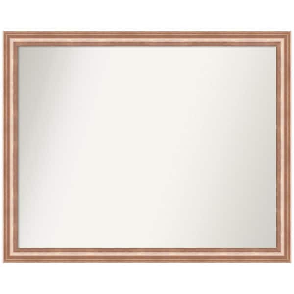 Amanti Art Harmony Rose Gold 30.5 in. W x 24.5 in. H Non-Beveled Wood Bathroom Wall Mirror in Gold