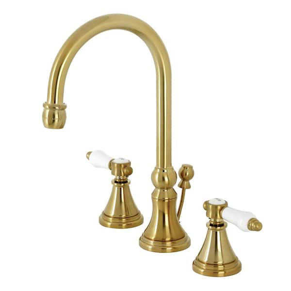 Kingston Brass Bel-Air 8 in. Widespread 2-Handle Bathroom Faucet in Brushed Brass