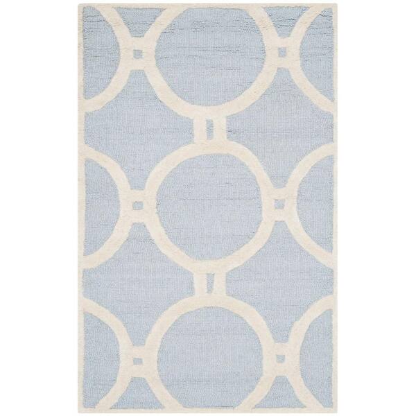 SAFAVIEH Cambridge Light Blue/Ivory 2 ft. x 3 ft. Area Rug