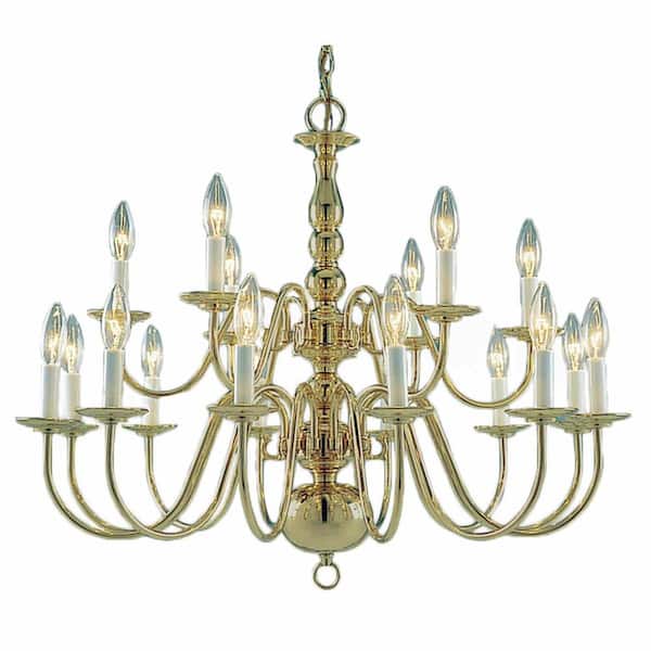 vintage chandelier, Polished Brass Candle Chandelier from Brass Light  Gallery