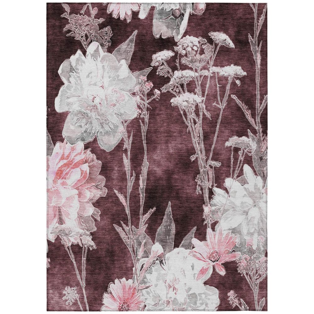 Chantille Machine Washable Indoor/Outdoor Abstract ACN2796 Burgundy 10 ft. x 14 ft. Area Rug price history on PriceWatchPro