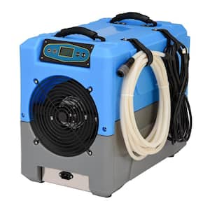 150-Pint Bucketless Low Grain Refrigerant (LGR) Compact Portable Commercial Dehumidifier for Water Damage Restoration
