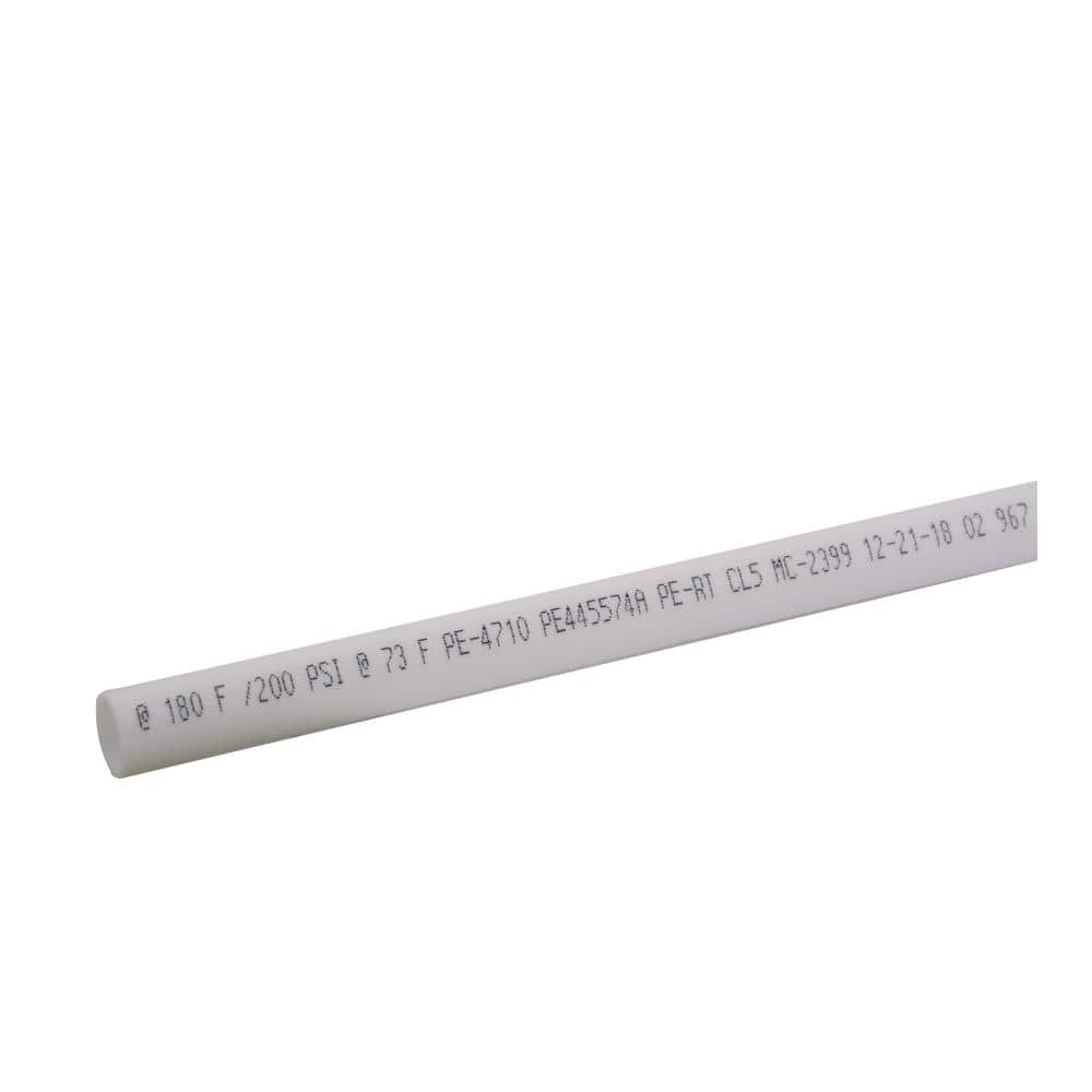 SharkBite 1 In. X 10 Ft. Straight White PERT Pipe U980W10 - The Home Depot