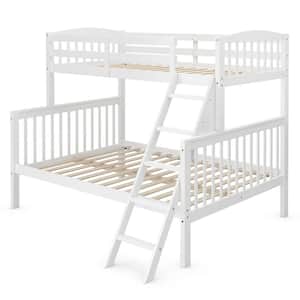 White Convertible with Ladder Bunk Beds
